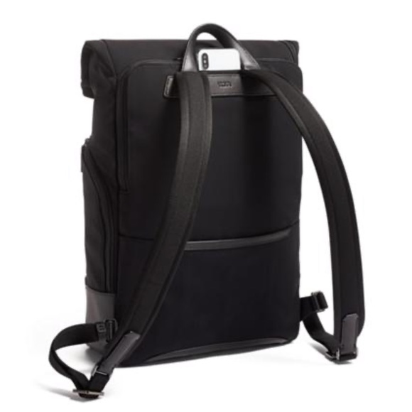 { Tumi } Osborn Harrison Roll Top Backpack Black - Picture 6 of 16